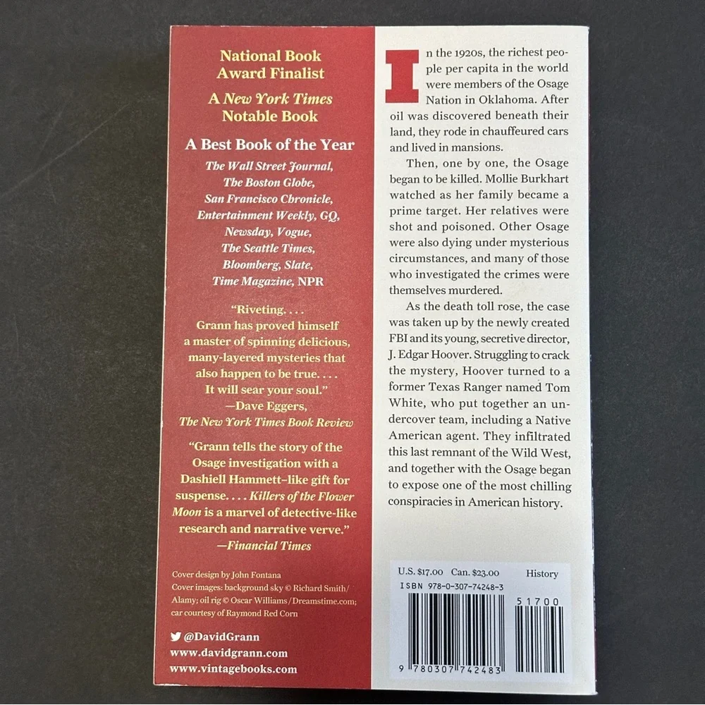Killers of the Flower Moon by David Grann | Historical Fiction | Paperback Book - Picture 4 of 8